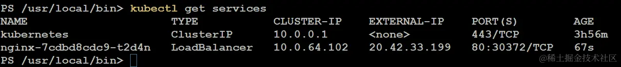 列出 pod 并添加 LoadBalancer 类型的服务