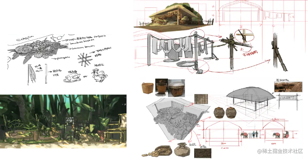 《象群挽歌》场景设计