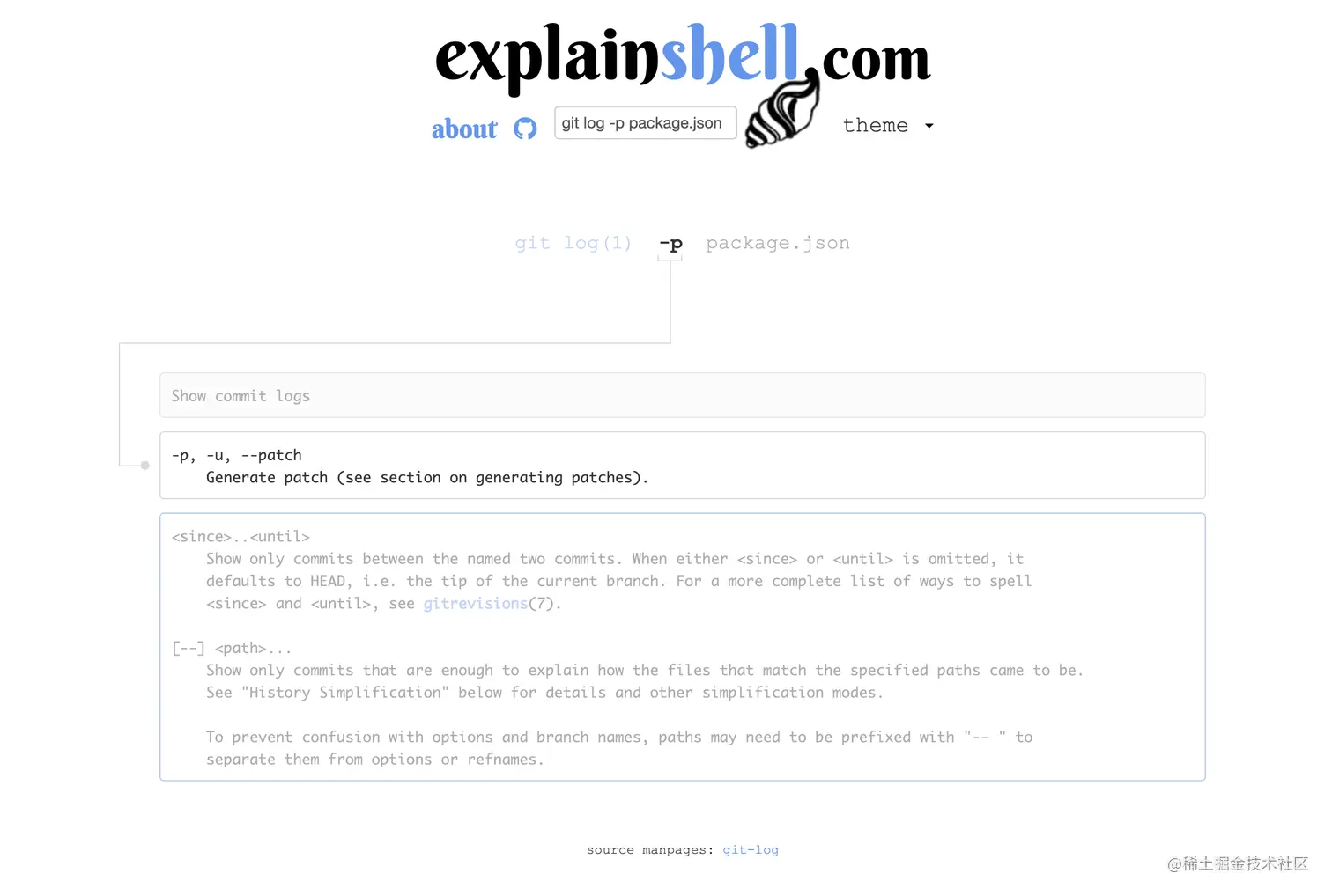 explainshell