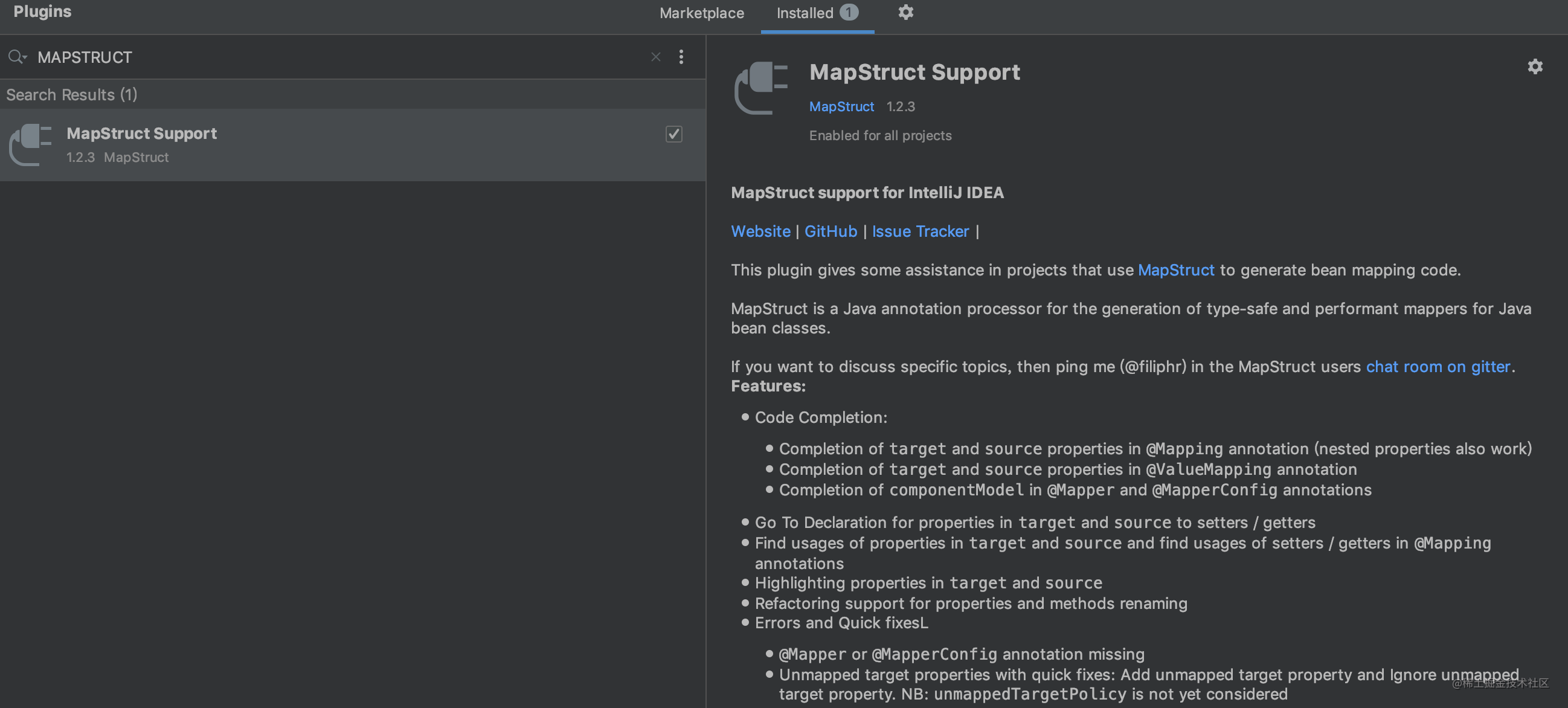 MapStruct Support