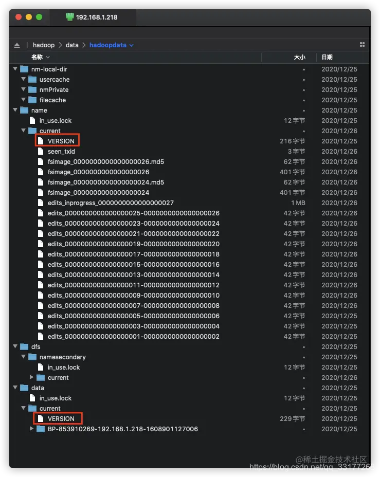 两个VERSION的clusterID 不匹配