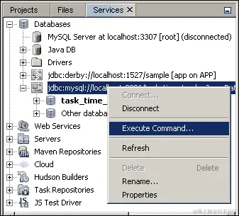 用 NetBeans 连接 MySQL