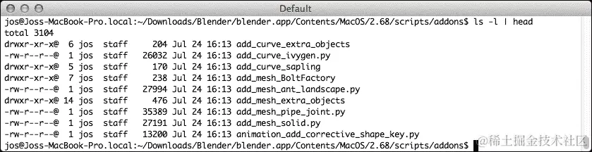 在 Blender 中安装 Three.js 导出器