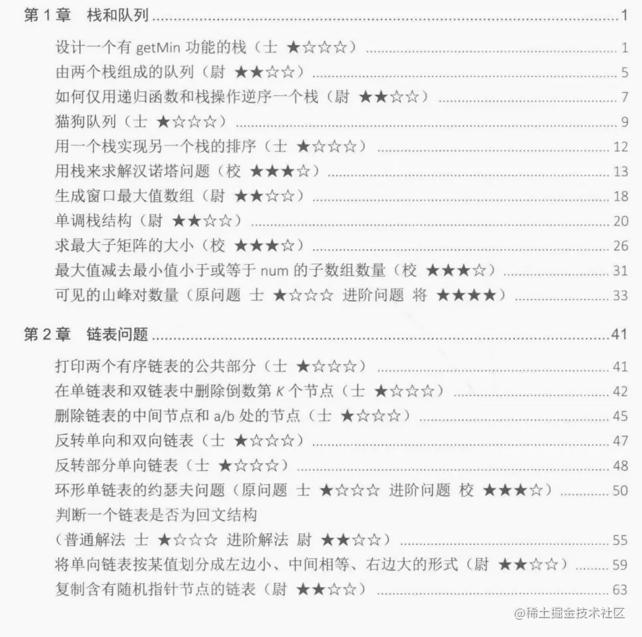 算法大神左程云耗尽5年心血分享程序员代码面试指南第2版文档