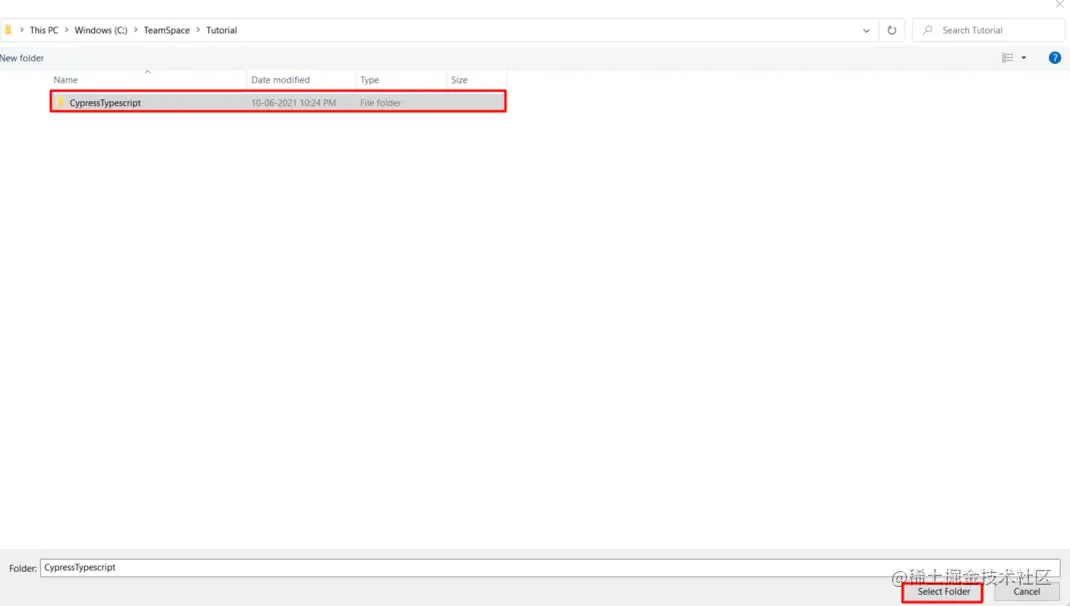 CypressTypescript Folder