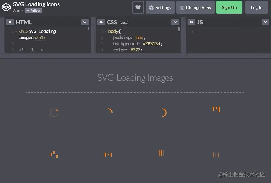 loading 样式