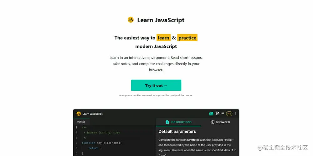 Learn JavaScript Online