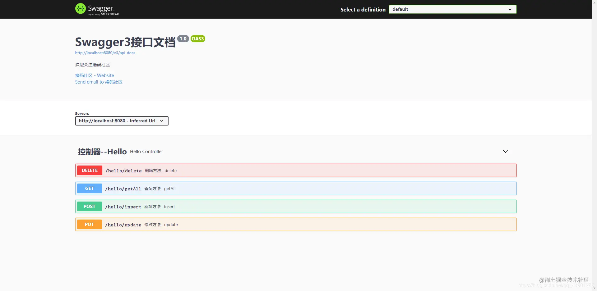 SpringBoot集成Swagger3–在线API文档（