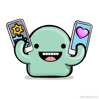 Happy app character