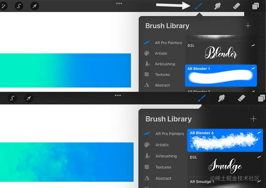 Blending Brushes in Procreate