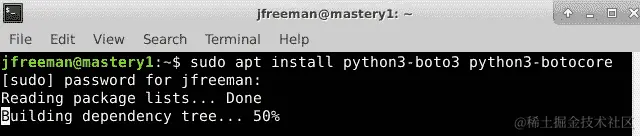 图 1.3 - 为 EC2 动态清单脚本安装 Python 依赖项
