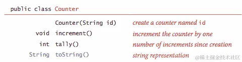 Counter 的 API