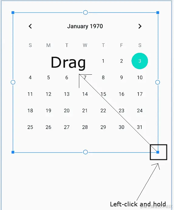 图 4.19 - 在 ConstaintLayout 中调整视图大小