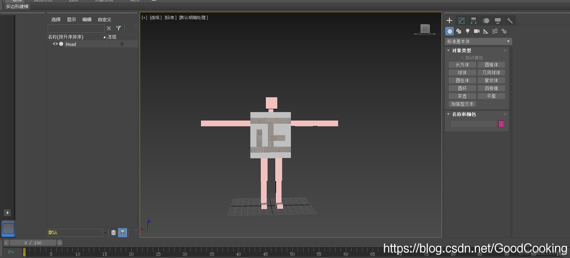 只有一个模型，没有子物体