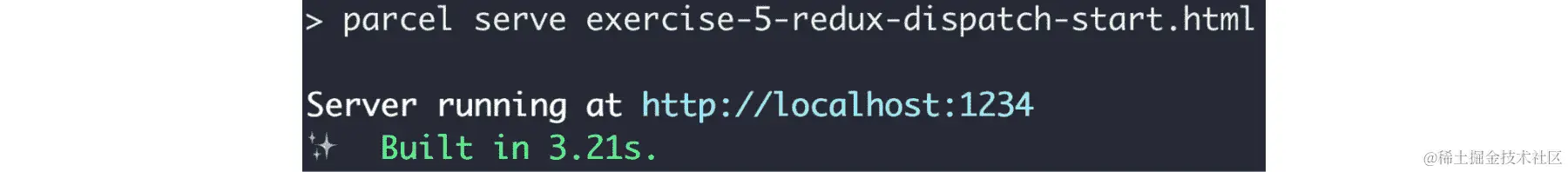 图 10.16：npm run Exercise74 的输出