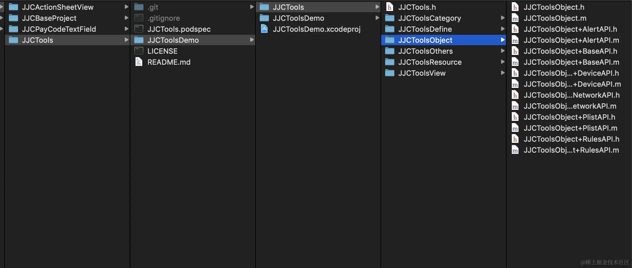 文件目录层级结构 - oc