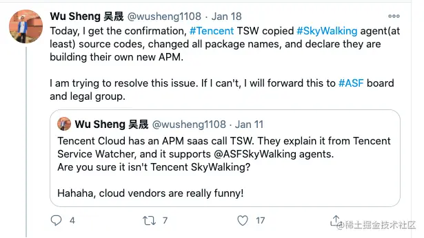 【狗头】谢谢腾讯抬举，我SkyWalking何德何能！