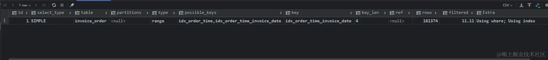 索引idx_order_time_invoice_date索引的优化
