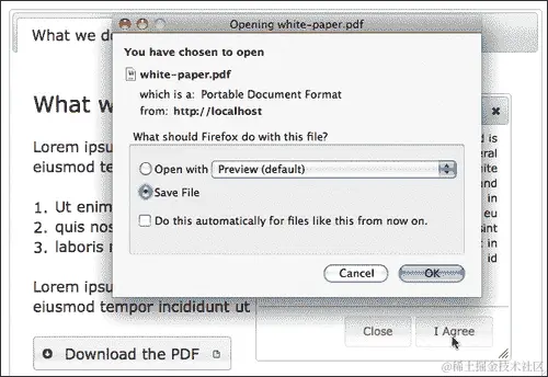 项目：向带有图标的下载按钮添加对话框