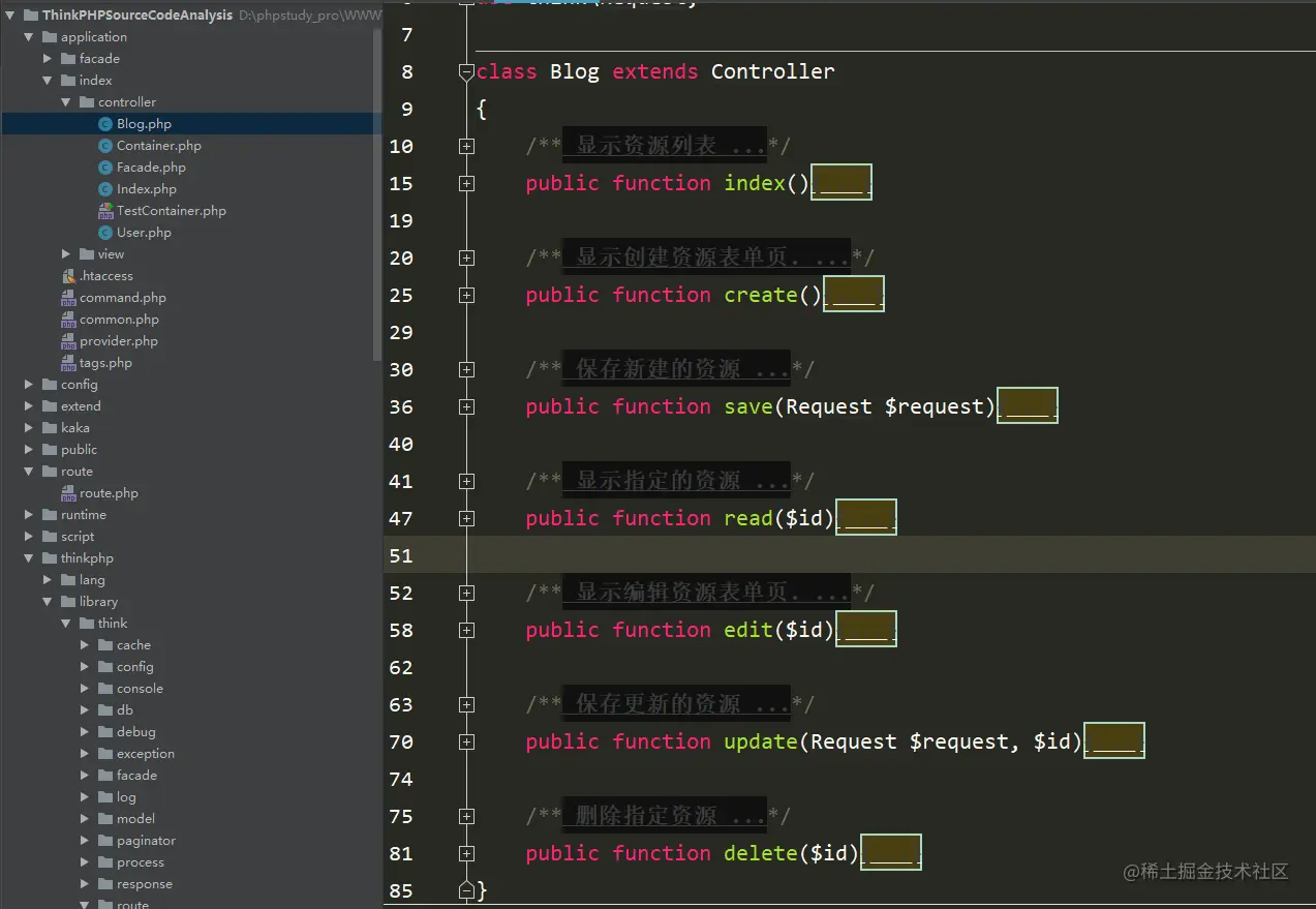资源路由控制器