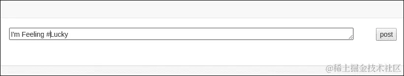 设计推文发布表单