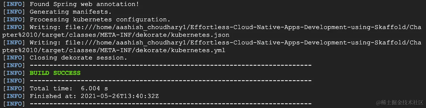 图 8.44 – Maven 构建成功