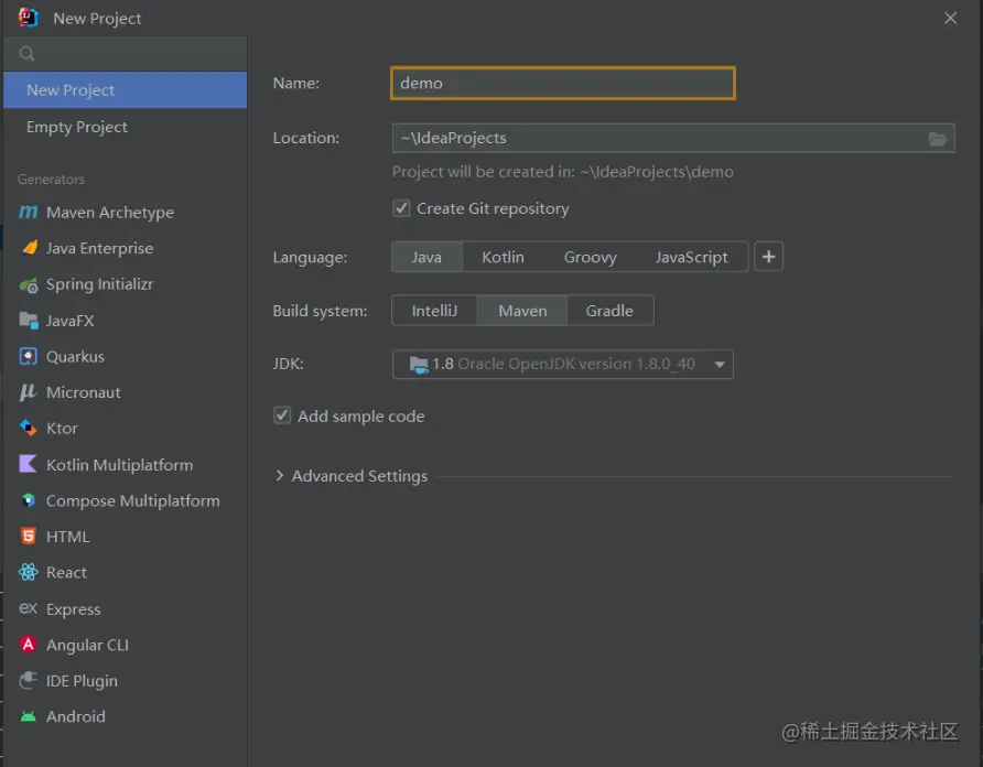 一、IDEA 2022 中Maven创建SpringBoot项目流程后台管理系统从零开始的起步，记录了在IDEA 202 掘金