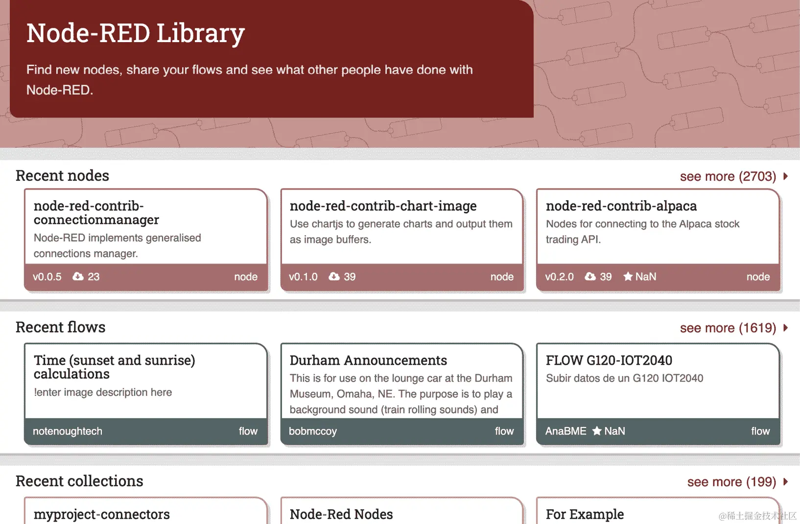 图 4.13–Node-RED 库