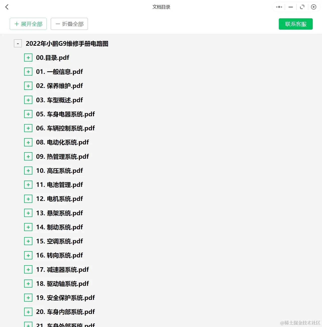 2019-2022年小鹏汽车维修手册和电路图[资料更新]