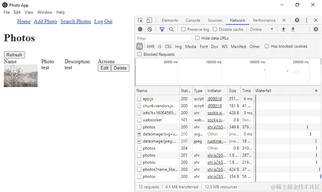图 4.2 - 编辑和删除按钮