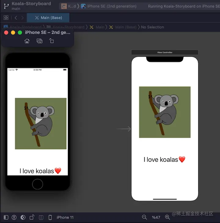 Storyboard Different UI
