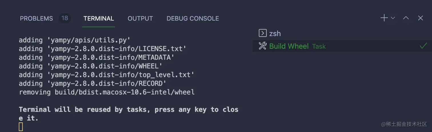 VS Code 构建输出