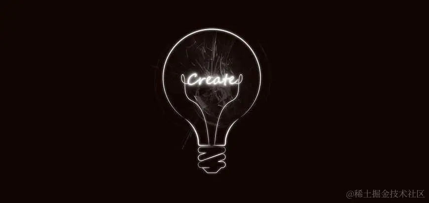 create neon lightbulb dark background