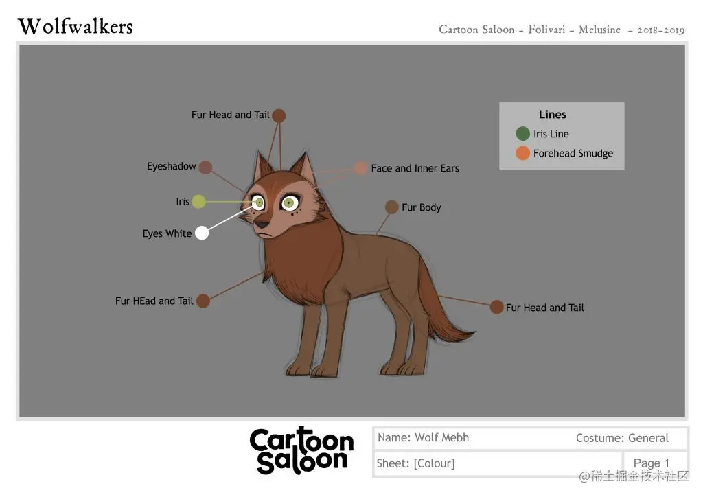 Mebh的狼角色颜色表