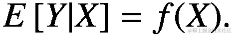 E\left[Y|X\right]=f(X).