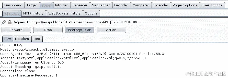 图 8.23 - Burp 请求