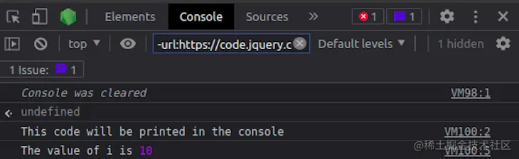 console.log output 控制台.log输出
