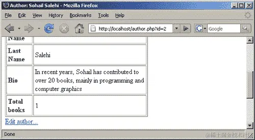 检索结果集中的行数