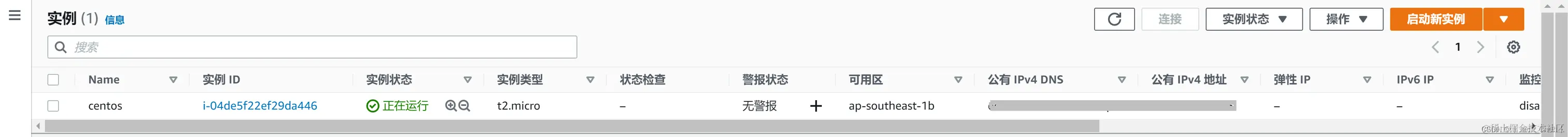 实例启动成功