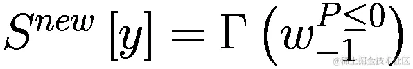 {S}^{new}\left[y\right]=\Gamma \left({w}_{-1}^{P\le 0}\right)