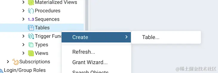 Create A Table In Todos