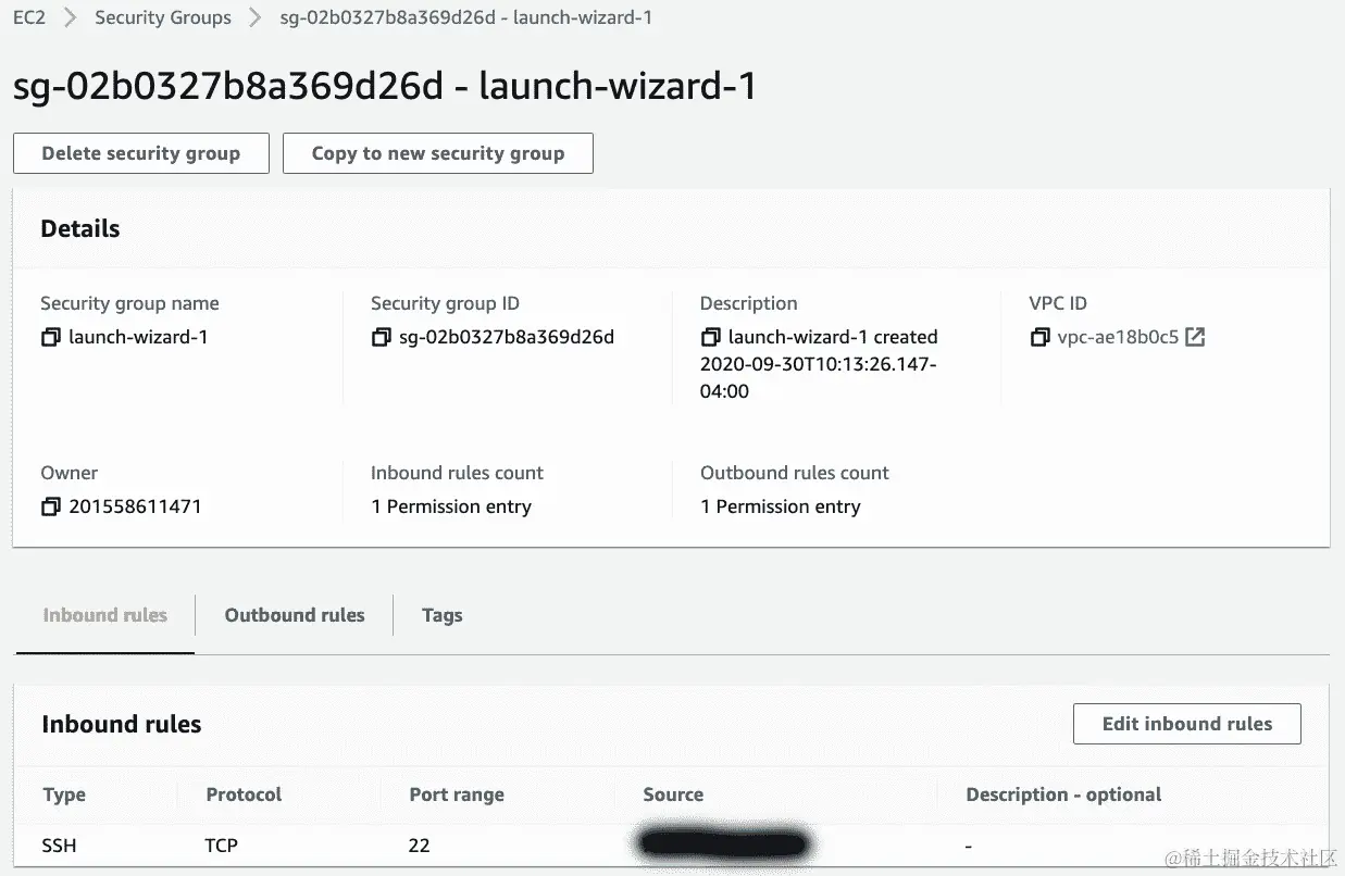 图 17.31 – 网络选项卡；添加入站端口规则
