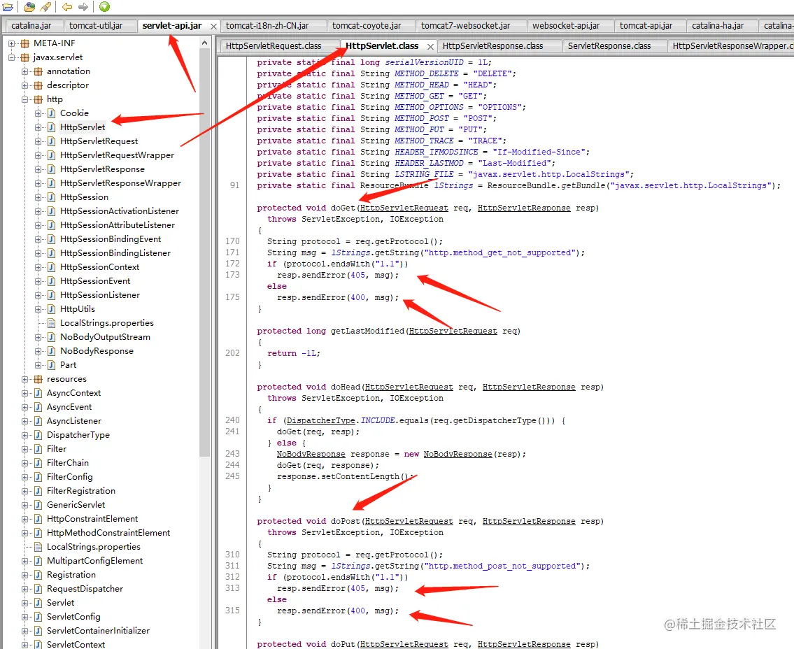 HttpServlet的源码