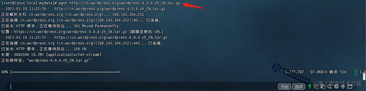 使用 wget 下载单个文件