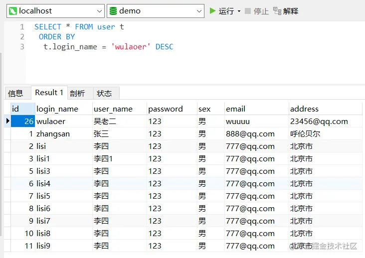 用户相关数据置顶置顶