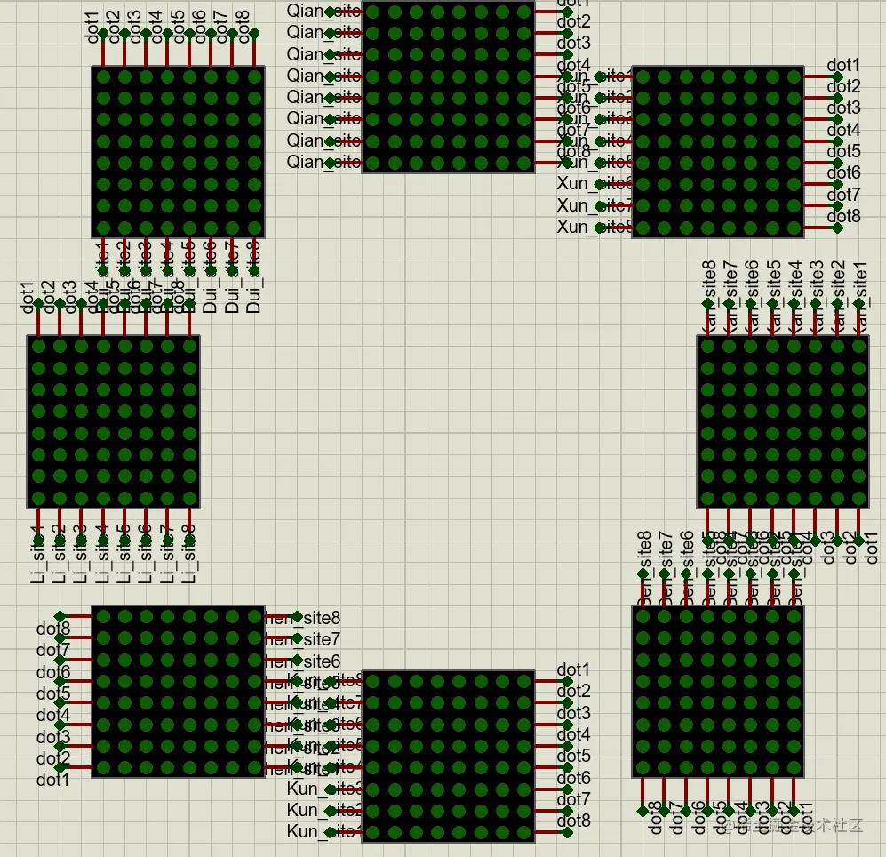 八卦阵对应锁存器