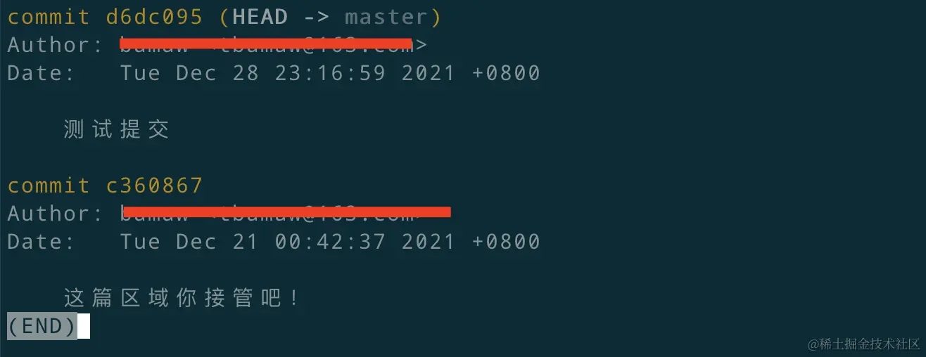 git log --abbrev-commit