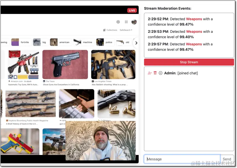 content moderation demo
