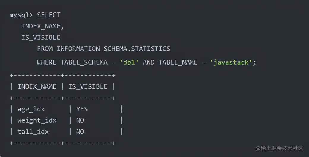 牛逼！MySQL 8.0 中的索引可以隐藏了