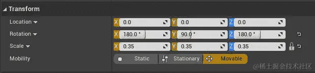图 14.22：粒子系统组件的更新变换以便它更好地适应抛射物